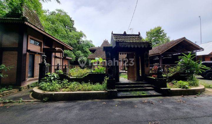 RUMAH ETNIK JOGLO ADA PENDOPO LINGKUNGAN ASRI DI MINGGIR SLEMAN  1