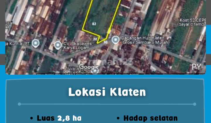 ZONA INDUSTRI KLATEN 2.8 HEKTAR  1