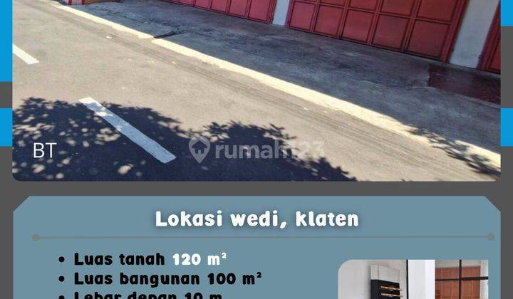 Ruko Pinggir Jalan Wedi Klaten 500 Juta  1