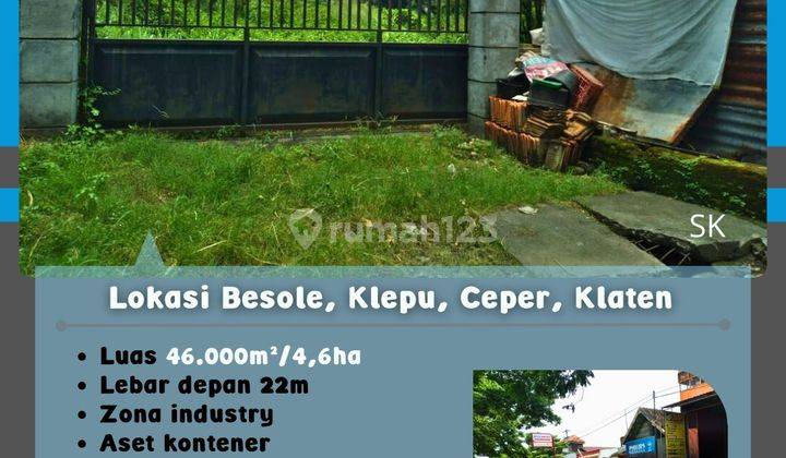 Tanah Zona Industri Ceper Klaten  1