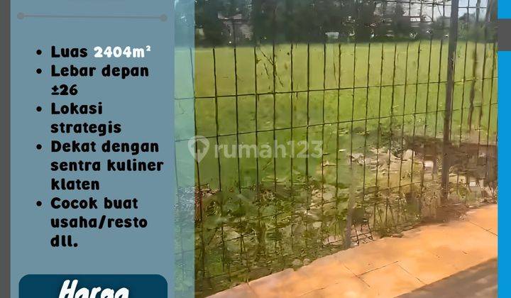 Tanah Pinggir Jalan Lokasi Strategis Klaten  1