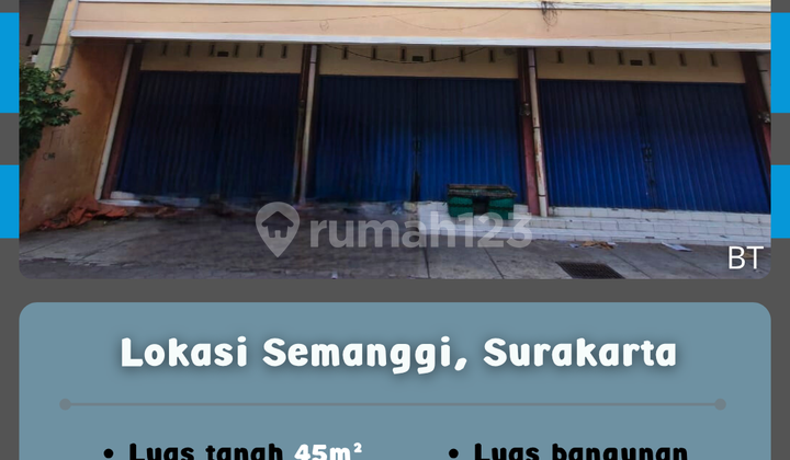 Ruko Hadap Barat Semanggi Surakarta 1