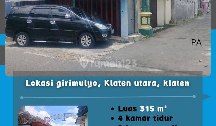 Rumah Pinggir Jalan Girimulyo Klaten Utara 1