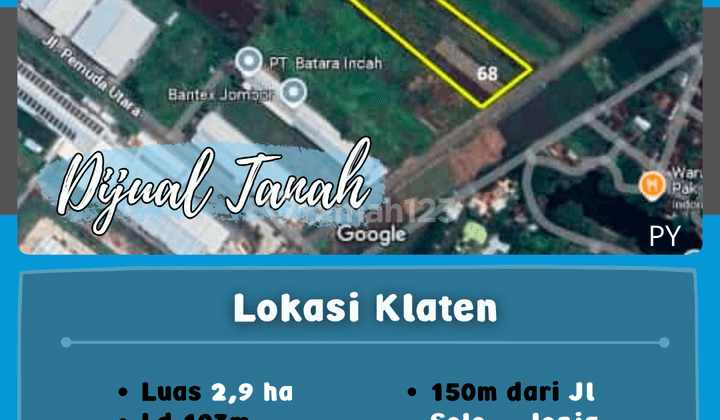 ZONA INDUSTRI KLATEN 2.9 HEKTAR  1