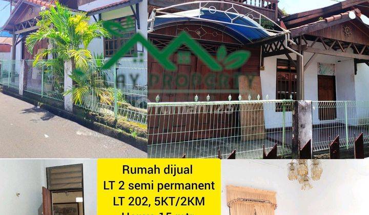 Rumah Lantai 2 Semi Permanent, Lt 202, Pusat Kota, Hanya 15mtr Dari Jalan Raya 1