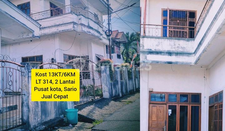Rumah Kost 2 Lantai, 13 Kt, Pusat Kota Di Sario, Lt 314 Rumah Kost 2 Lantai, 13 Kt, Pusat Kota Di Sario, Lt 314