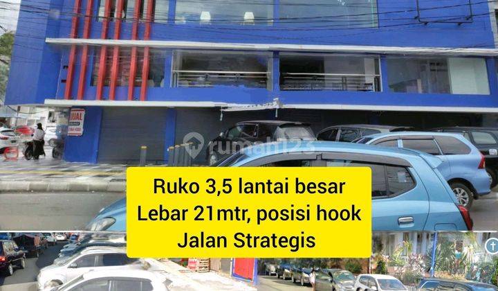 Ruko Strategis Di Pusat Kota, Jalan Sudirman, Lebar 21mtr, 3,5 Lantai  1