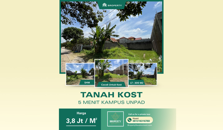 Tanah Kost Dijual di Komplek Korpri Jatinangor