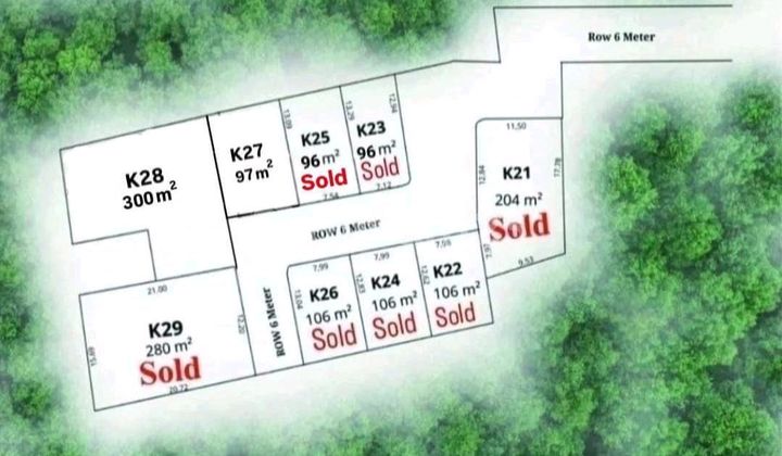 Tanah Kavling Siap Bangun Dlm Komplek Mewah Casamora Luas 300m2