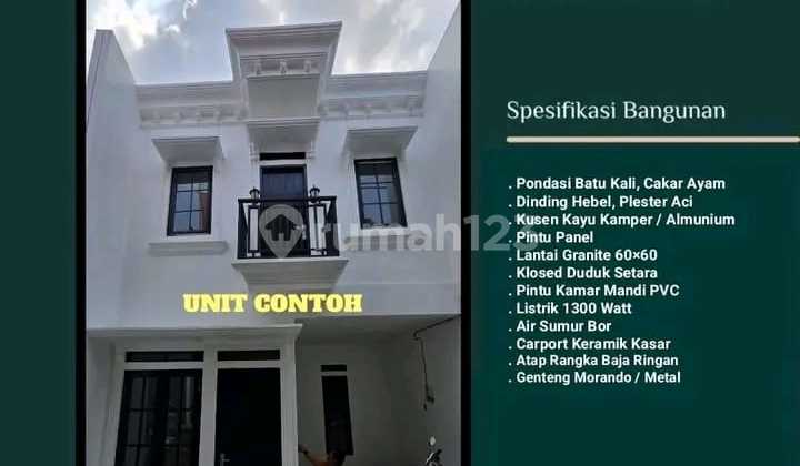 Rumah Baru Murah Mulai 500Jutaan Setu Babakan Jagakarsa SHM 2