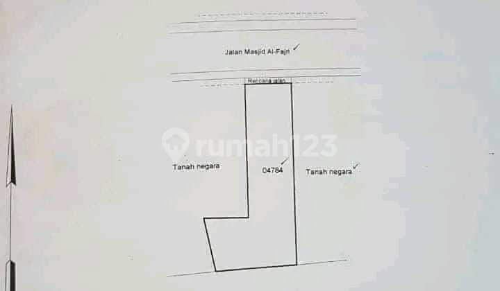 Rumah Strategis Pinggir Jalan Lt88 Cocok Utk Usaha Pancoran Barat 2