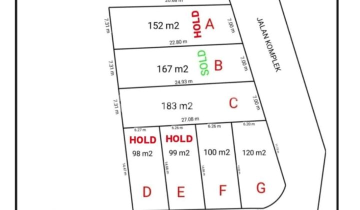 Land Plot Corner Area 120 M2 East Cilandak Certificate of Ownership