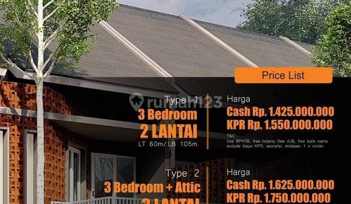 Dijual Rumah Cluster Modern Sejuk Asri Dkt Padang Golf Matoa Kpr 2