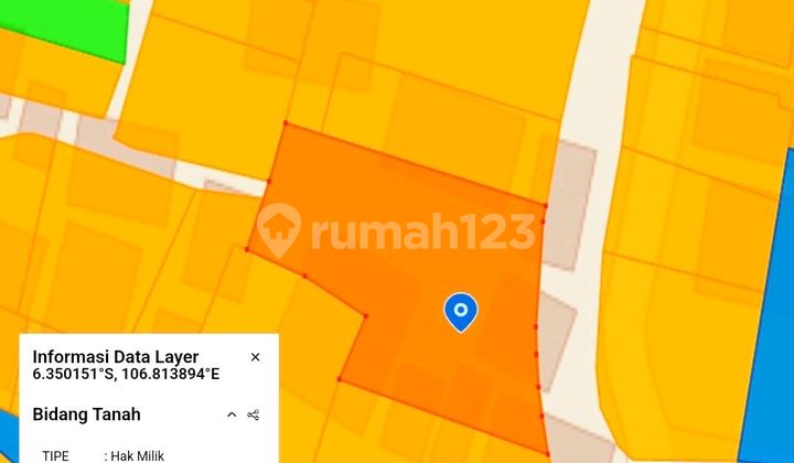 Rumah Tua Hitung Tanah Pinggir Jalan Luas 560 Jagakarsa