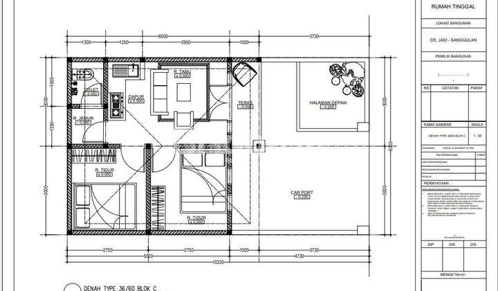 Rumah 2br Type 36/60 Tabanan 23 Menit  Ke Kedungu Beach 2