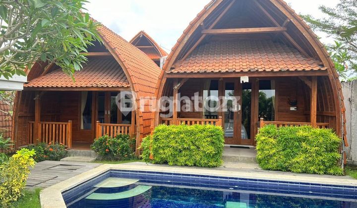 1BR VILLA PERERENAN SHARING POOL VIEW RICE FIELD