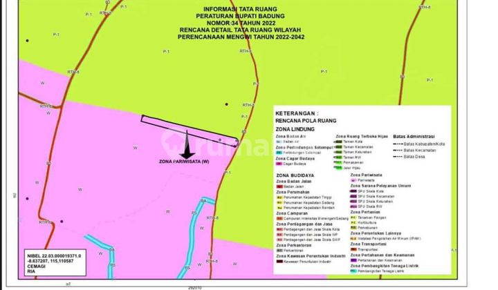 30-Year Leasehold Pink Zone Land In Seseh 300M To Beach 30-Year Leasehold Pink Zone Land In Seseh 300M To Beach