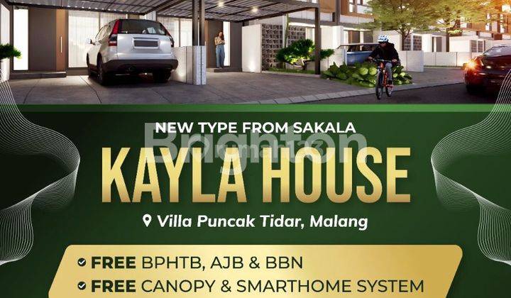 *KAYLA HOUSE 2 LANTAI, SAKALA RESORT STYLE LIVING, VILLA PUNCAK TIDAR, DAU, MALANG KOTA, JAWA TIMUR* 1