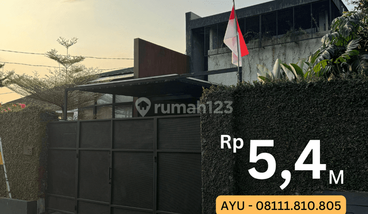 Dijual Murah Rumah Gaya Industrial, Halaman Luas, SHM Cirendue Ciputat Cpa 14417 1