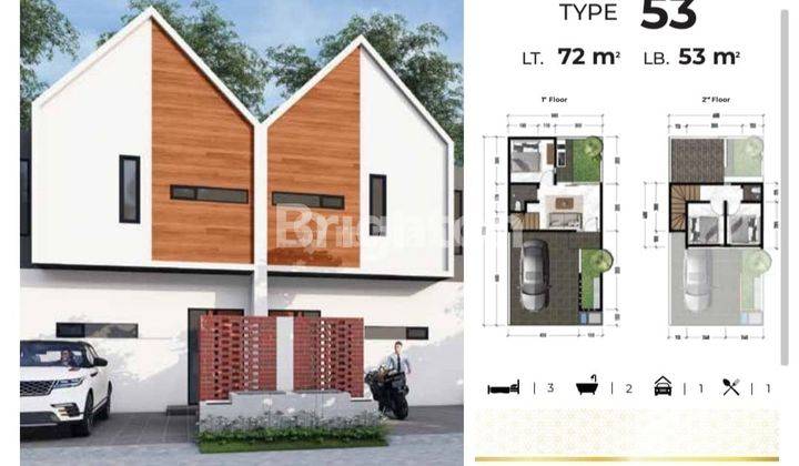 jangan ngekost!yuk beli rumah ini hanya 1km dari MERR DP 0% harga start 600 jutaan 2