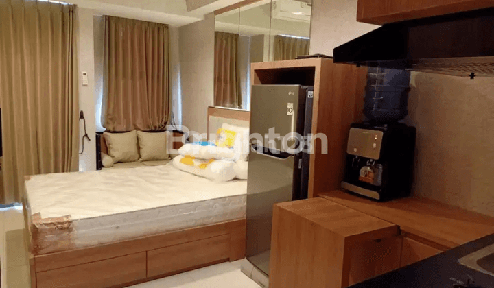 Studio apartemen desain industrial 1 bedroom, pakuwon, surabaya 2