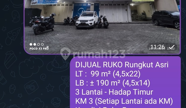 Rumah Ngagel Wasana Dekat Masjid Row 2.5 Mobil 2