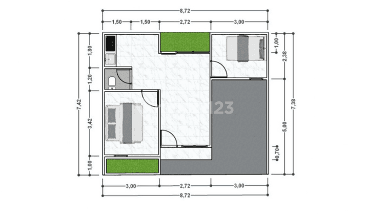 Dijual Rumah Scandinavian di Sawangan, Depok 2