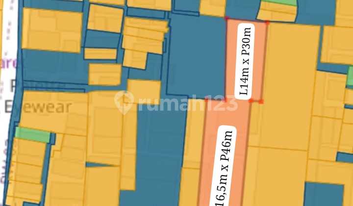 Dijual Tanah Komersial di Ciledug Raya Jaksel
