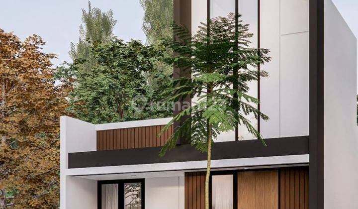 Rumah Modern Mezzanine Rasa 2 Lantai di Reni Jaya Pamulang, Tangerang Selatan 1