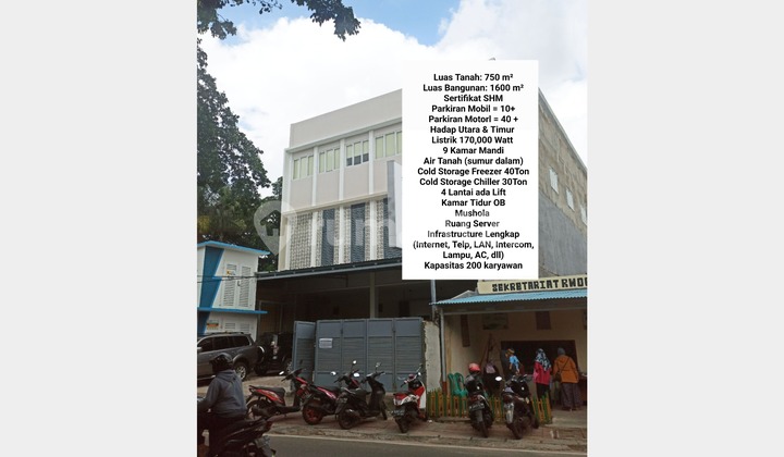 Dijual Gedung Kantor Gudang Tempat Produksi di Kembangan, Jakarta Barat Dijual Gedung Kantor Gudang Tempat Produksi di Kembangan, Jakarta Barat