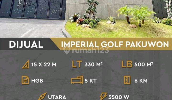 Jual Rumah Imperial Golf Pakuwon 1