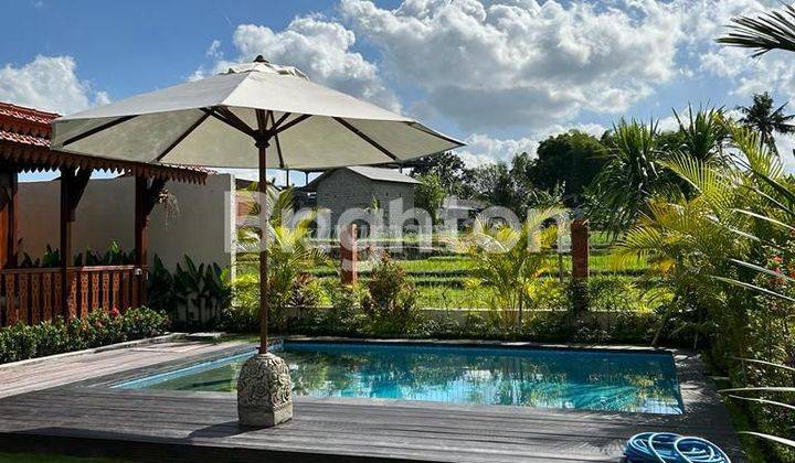 At Villa Joglo in Canggu Full Furnished with Rice Field View 1