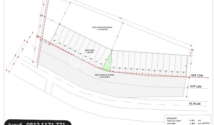 Tanah 4821 m2 Harga NJOP Pinggir Jalan Raya dekat Gerbang Toll