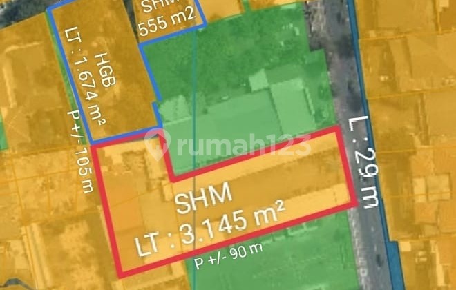 Commercial Land 5300 m2 SHM Kemang Area, South Jakarta