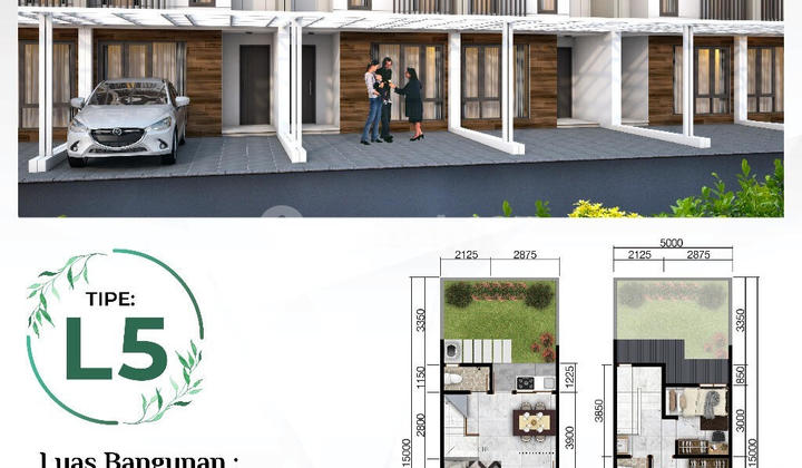 Rumah 2Lt 5X15 75M 2Kt Cluster Shinano Jgc Jakarta Garden City 2