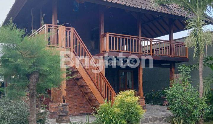 VILLA KAYU UNIK DENGAN NUANSA TROPIS DI MENGENING 1