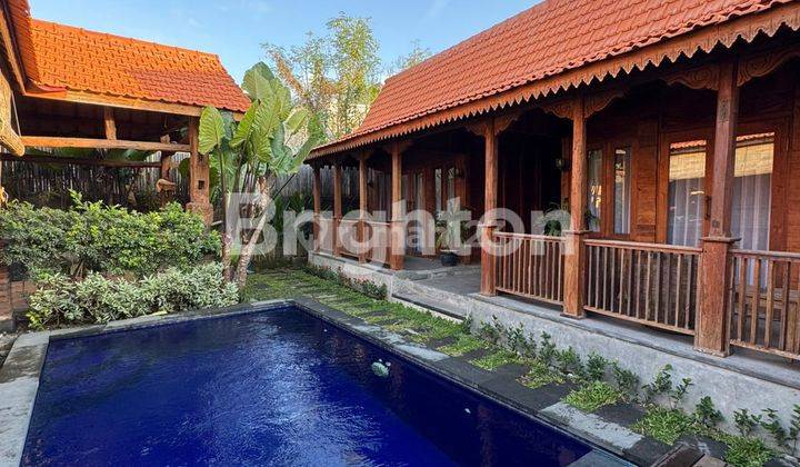 Villa Joglo Kayu Antik Nyaman Di Tibubeneng Canggu Badung 1