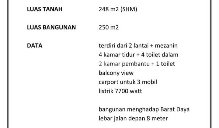 JUAL RUMAH TERMURAH LUAS 248 DI RADIO DALAM JAKARTA SELATAN 2