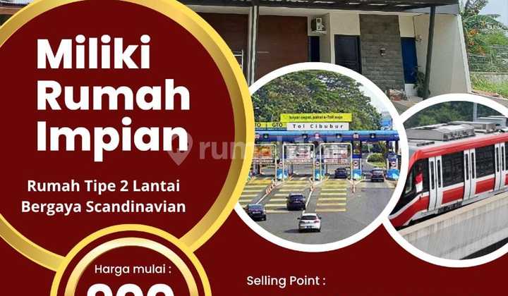 JUAL RUMAH TERMURAH SKANDINAVIAN CIBUBUR JAKARTA TIMUR