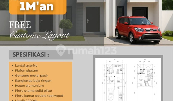 FOR SALE CHEAP HOUSE KPR AVAILABLE D'HOZ BATU AMPAR 4 CONDET EAST JAKARTA 2