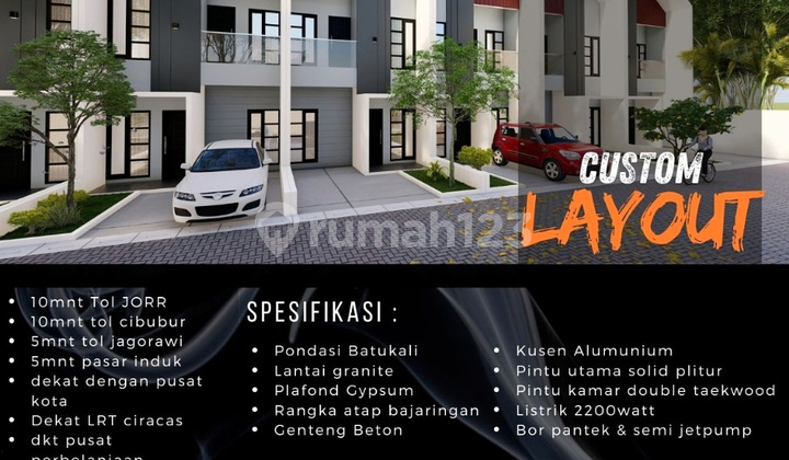 JUAL RUMAH MURAH BISA KPR D'HOZ BATU AMPAR 4 CONDET JAKARTA TIMUR JUAL RUMAH MURAH BISA KPR D'HOZ BATU AMPAR 4 CONDET JAKARTA TIMUR