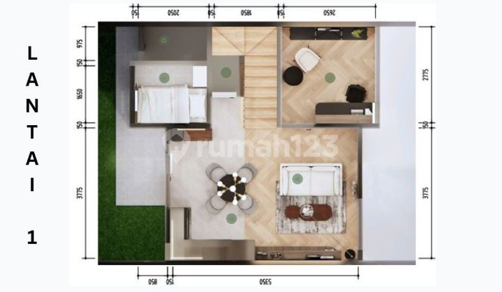 Vasaka, 2 Floors, 5 Bedrooms, Price 1.3 Billion, Furnished. 2