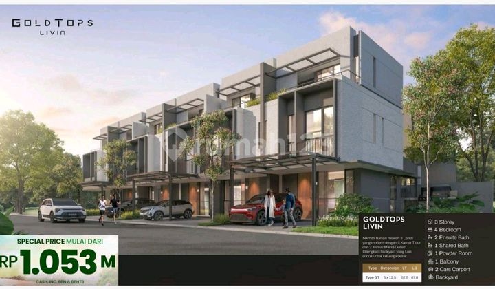 Rumah 3 Lantai,ditanjung Bunga.harga 1 M-an.segera Launching. 1