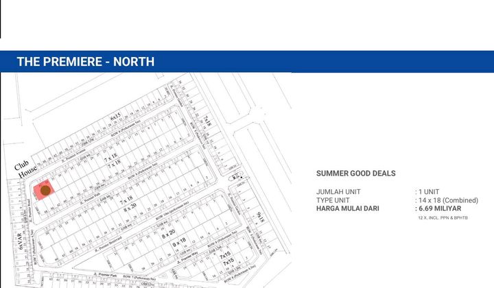 Rumah Discount Tanjung Bunga Cluster Premier Residence 2