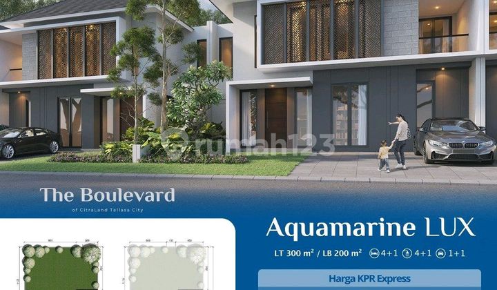 Rumah Siap Huni,aqua Marine Lux Citraland Tallasa City .tanah 300 Meter