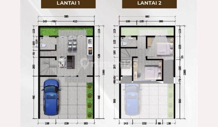 Rumah 2 Lantai Harga 800 Jutaan, Di Makassar 2