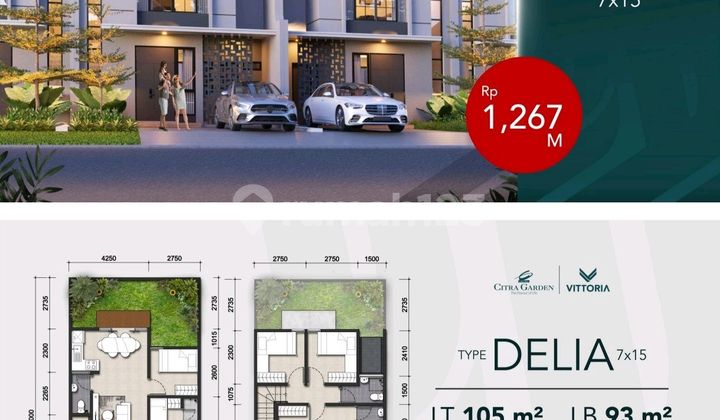 Delia.rumah 2 Lantai Di Citraland ,kamar Tidur 5,harga 1,2 M