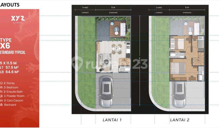 Rumah Xyz6,tanjungbunga 2 Lantai.575 Juta 2