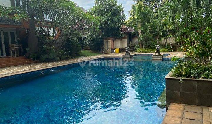 A Tropical Modern Bali Style Home, Located In Cirendeu, 2 Stories With Swimming Pool 1