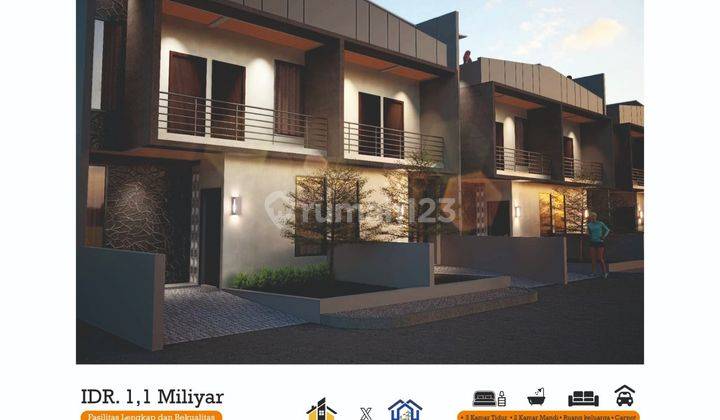 Dijual Rumah 2 Lantai Shm Dp 0% Kota Bandung Deket Sumarecon 2